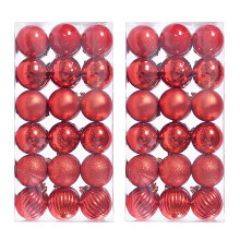 Ornáid Nollag Ozmmyan72PCS Liathróid Crann Nollag Bauble Crochta Maisiúcháin Baile Cóisir 4CM Bronntanas don Teaghlach