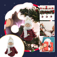 WinysinChristmas Liten Anheng Ull Plysj Dukke Anheng Juletrepynt Anheng Jul Familie Fest Feriedekorasjon