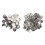 100 sets Pin Back Button Parts Sturdy Metal Plastic Rustproof Equalizing Button Accessories for Badge DIY 37MM 1