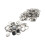 100 sets Pin Back Button Parts Sturdy Metal Plastic Rustproof Equalizing Button Accessories for Badge DIY 37MM 6