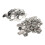 100 sets Pin Back Button Parts Sturdy Metal Plastic Rustproof Equalizing Button Accessories for Badge DIY 37MM 3