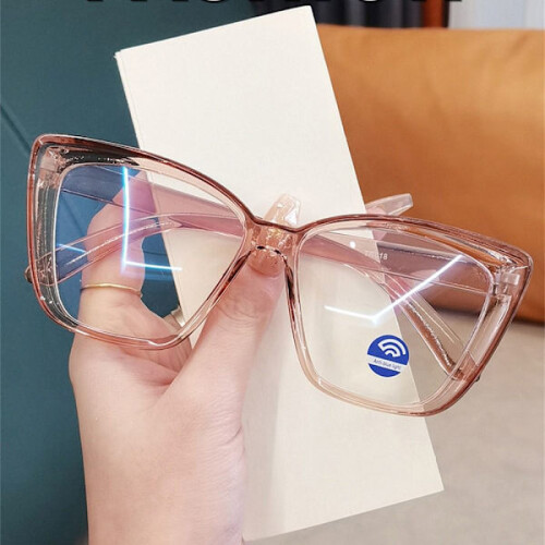 Blaulichtfilterbrille, Computerbrille, transparente Augenschutzbrille, hellbraun 2