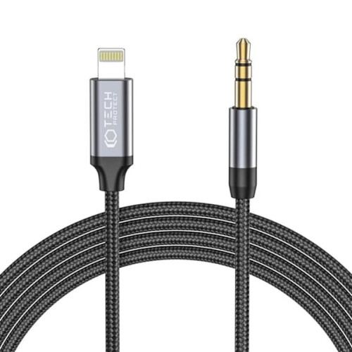 Tech-Protect Lightning To Aux Mini (3.5mm) Cable 100 cm Black