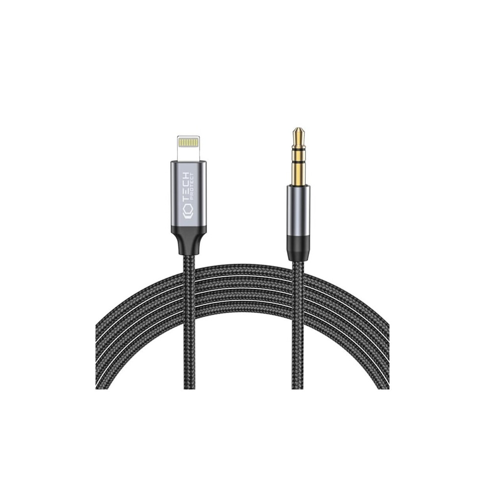 Tech-Protect Lightning To Aux Mini (3.5Mm) Cable 100 Cm Black 9164030478190
