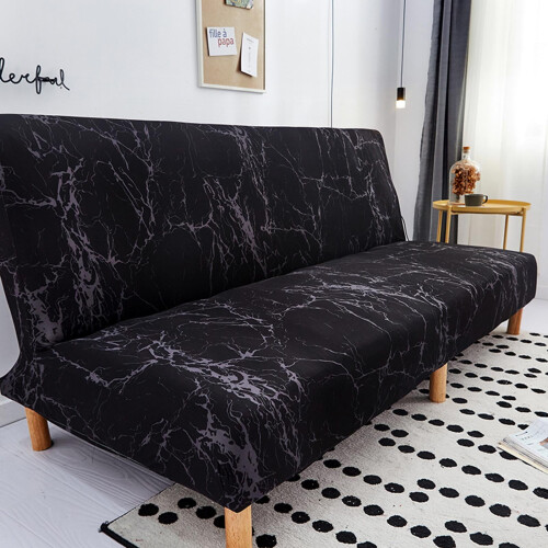 Capa dobrável para sofá-cama sem braços, capa protetora moderna e elástica para sofá futon - BB 2