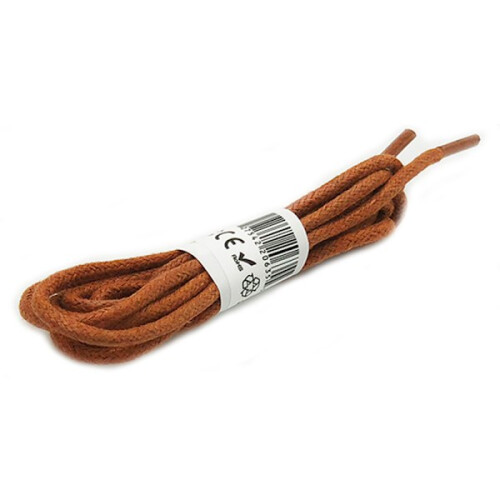 Cadarços redondos encerados/Cadarços de 150 cm marrom conhaque
