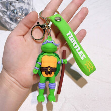 Chaveiro Tartaruga Chaveiro Sacola de Presente Chave Ninja Anel Charme Adolescente Fofo Novidade Roxo