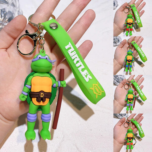 Μπρελόκ Χελώνα Μπρελόκ Τσάντα Δώρου Κλειδί Ninja Εφηβικό Δαχτυλίδι Γούρι 1