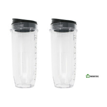 (2 balení) kelímek o objemu 946 ml s víčky Sip N Seal kompatibilní s Nutri Ninja Auto-iQ