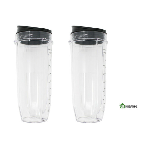 (Pacote com 2) Copo de 946 ml com tampas Sip N Seal compatíveis com Nutri Ninja Auto-iQ