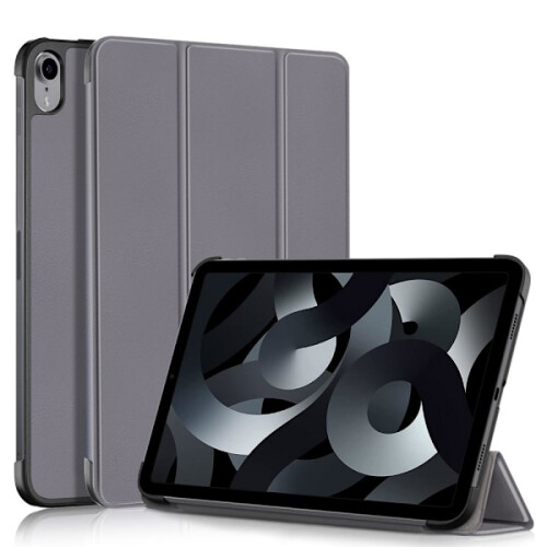 Συμβατό με Apple, συμβατό με iPad10.9 2022, λεπτή θήκη με τριπλό άνοιγμα - Γκρι γκρι