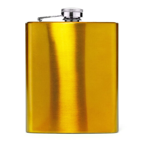 Gold 7oz Stainless Steel Hip Flask