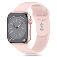 Tech-Protect kompatybilny z Apple Watch z bransoletą Apple Watch 38/40/41/42 mm Silikon Różowy