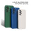 Capa de silicone em microfibra preta compatível com Samsung Galaxy A33 7