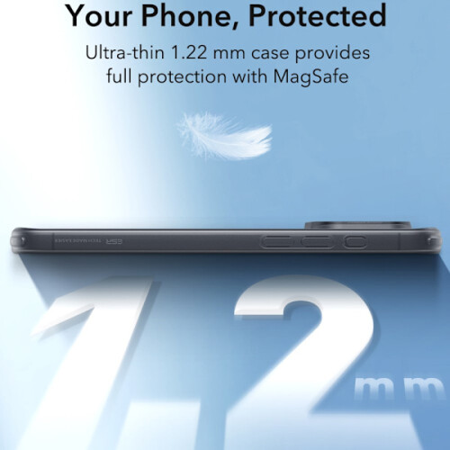 Capa MagSafe ESR Project Zero compatível com iPhone 16 Pro, preta fosca. 1