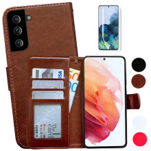 Kompatybilny z Samsung Galaxy A14 5G - Skórzane etui/ochrona w kolorze różowym