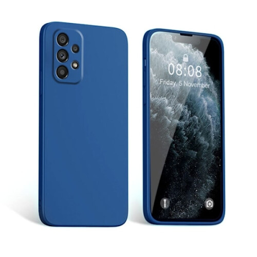 Capa de silicone em microfibra preta compatível com Samsung Galaxy A33 2