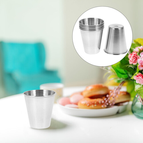 Eease6PCS2oz Σφηνοπότηρα από ανοξείδωτο ατσάλι για ουίσκι 2