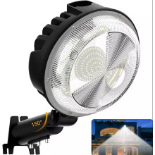 Beiou 150W LED låvelys, skumring til daggry, 100 000 LM, 6500K, IP66 vanntett, utendørs flomlys