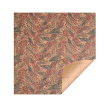 Gekleurd kraftpapier kerstcadeaupapier met een afmeting van 44 x 100 cm.