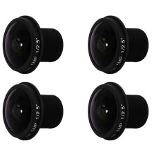 Lionsa CCTV Súile Éisc HD 4X 5MP 1.8mm M12X0.5 Gléasta 1/2.5F2.0 180Céim le haghaidh Lionsaí CCTV Ceamara Faireachais Físe