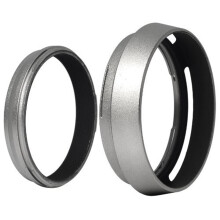 Filter Adapter Ring + Aluminum metal Lens Hood for FinePix X100 Replace LH-X100 LF91