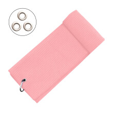 Microfiber golfhanddoek met karabijnhaak, wafelpatroon, superzacht, absorberend, geschikt voor het reinigen van golfclubs en -ballen, golfaccessoires