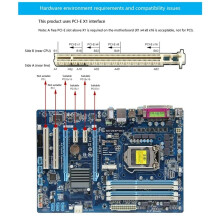 Carte d'extension PCI-E PCI Express pour interface PCI vers ports série RS232, carte d'extension pour ordinateur de contrôle industriel