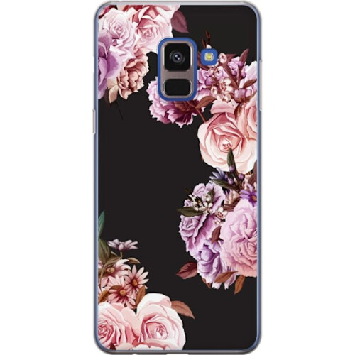 Συμβατό με Samsung Galaxy A8 (2018) Διαφανής θήκη με λουλούδια