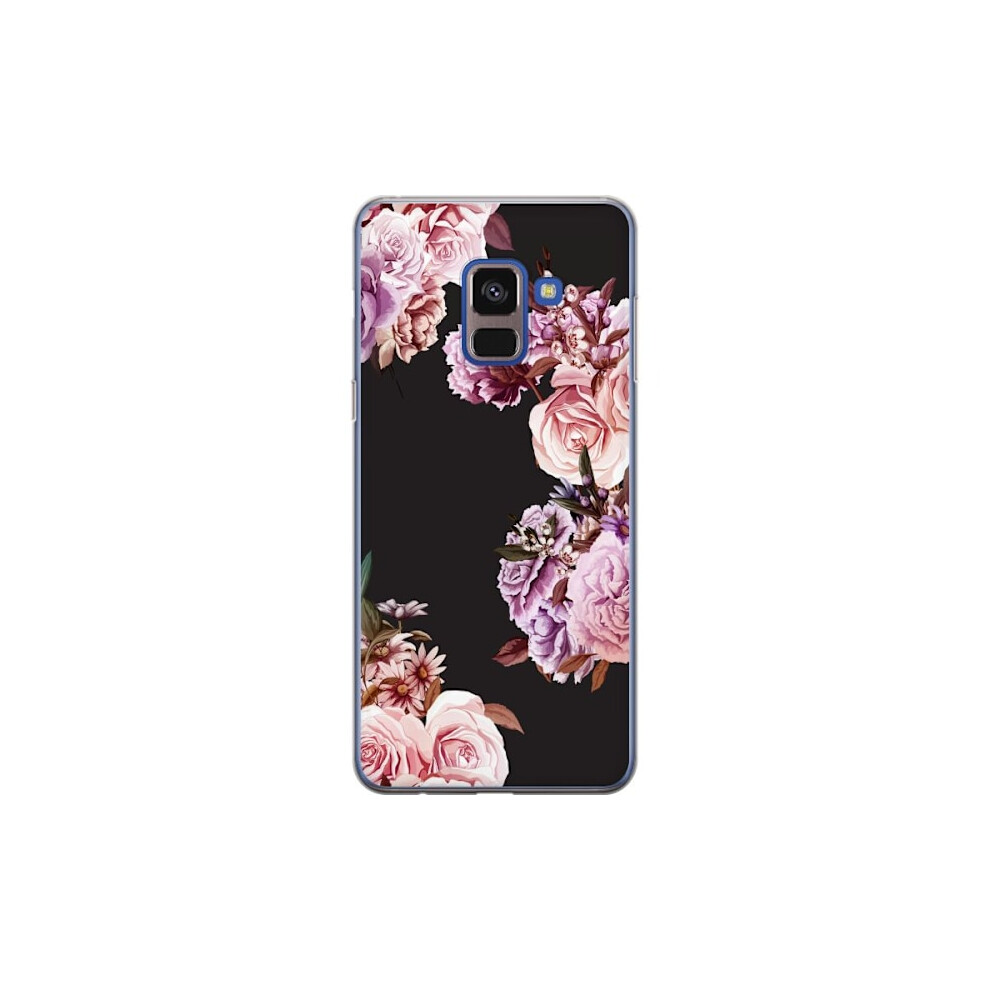 Compatible With Samsung Galaxy A8 (2018) Transparent Case Flowers 9164030598683