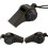 2-Pack - 3-in-1 Whistle with Compass & Thermometer - Survival Black 1