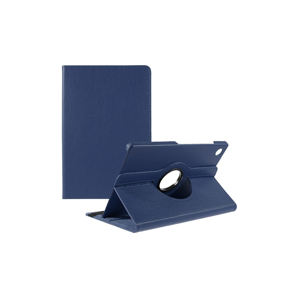 Skalo Compatible With Samsung Tab A9+ 360 Litchi Case - Dark Dark Blue 9164030599123