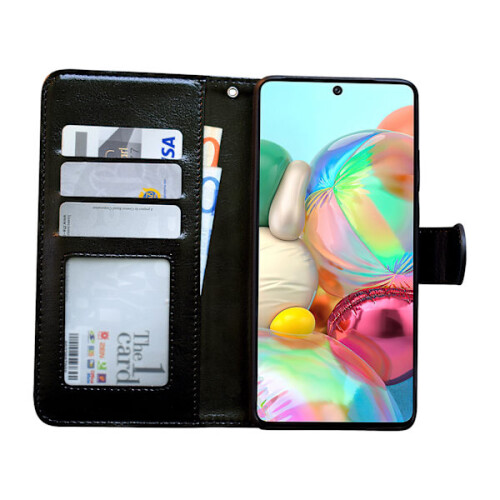 Συμβατό με Samsung Galaxy A51 - Δερμάτινη θήκη / προστασία λευκού χρώματος 1