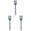 3 Count Silicone Fork Forks Kitchen Gadget Cooking Grilling Tools Multipurpose Large Baby 1
