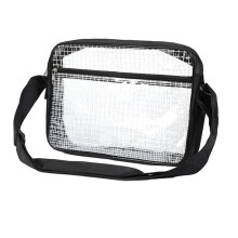 Sac à outils transparent portable Guardung pour une organisation facile, en PVC antistatique, noir.