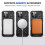 Υβριδική θήκη συμβατή με iPhone16Pro MagSafe Ring Black 7