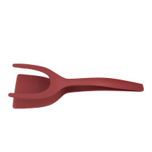 Spatula Uibhe Spatula Castóir: 2In1Tongs Grip & Flip2Pack Tongs Uibhe Spatula Silicone Tong le haghaidh Uibhe Pizza Castóir Bunriachtanais Cistine