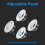 Adjustable Air Vent Covers Round Ceiling Vent Bathroom Extractor Fan Vent Cover 5