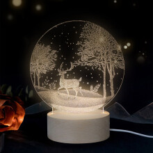 Liquidação de Natal 2024! Mini Luminária Noturna LED, Decoração para Casa, Presente para Árvore de Natal - Compatível com Enfeites WJSXC