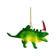 Generický výprodej vánočních ozdob dinosaurů vánoční dekorace na stromeček akrylové závěsné dekorace na vánoční stromeček do