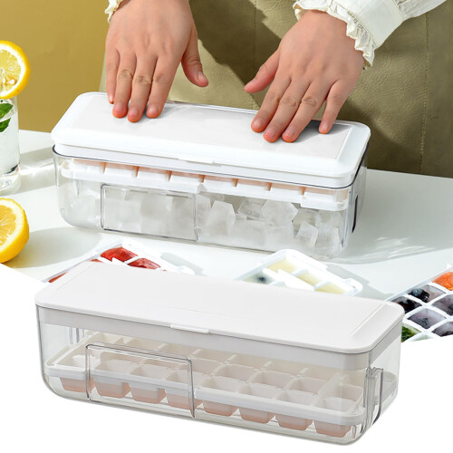 Moule à glaçons à pression, blanc, en liquidation. 1