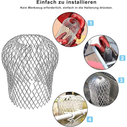 Package Metal gutter mesh for gutters - Gutter protection - Leaf and moss protection 2