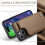 CASEME Capa Carteira com Suporte e RFID para iPhone 15 Plus Marrom 5