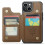 CASEME Capa Carteira com Suporte e RFID para iPhone 15 Plus Marrom 2