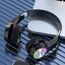 Cadeaux Kayannuo pour la Saint-Valentin : Casque Bluetooth sans fil, son stéréo HiFi, pliable, léger, basses profondes, micro intégré, mode