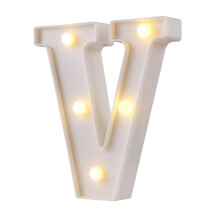 ZHOUBA LED-letterlamp met schakelaar, waterdicht alfabet nachtlampje voor feestjes, clubs en bars
