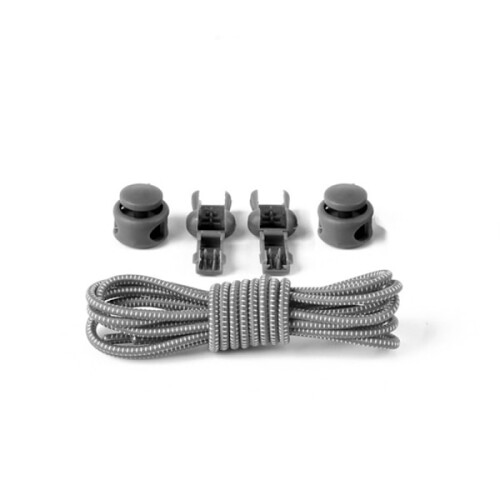 Lacets intelligents avec cordon de serrage - 1 mètre Gris