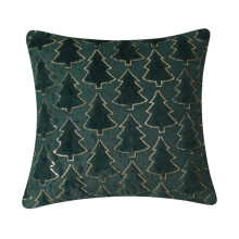 Decoratieve sierkussenhoezen met geluksboommotief (1 stuk), zachte, pluizige kussenslopen voor huisdecoratie, geschikt voor groene kerstboom (40,6 x