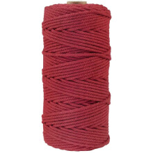 TAKTUK Makramee-Kordel, Makramee-Zubehör, 3 mm Makramee-Baumwollkordel, Hängeseil, Bastelkordel, DIY-Bastelarbeiten, Stricken, 100 m Werkzeuge