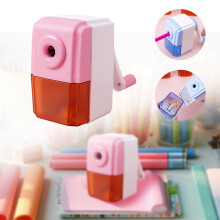 Polisseuse manuelle pour crayons, modèle de bureau portable, idéale pour la papeterie scolaire, les fournitures scolaires, les cadeaux pour